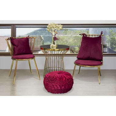 Fotel GLAM BACKY 55 60 83 cm (wysokość siedziska 35 cm)